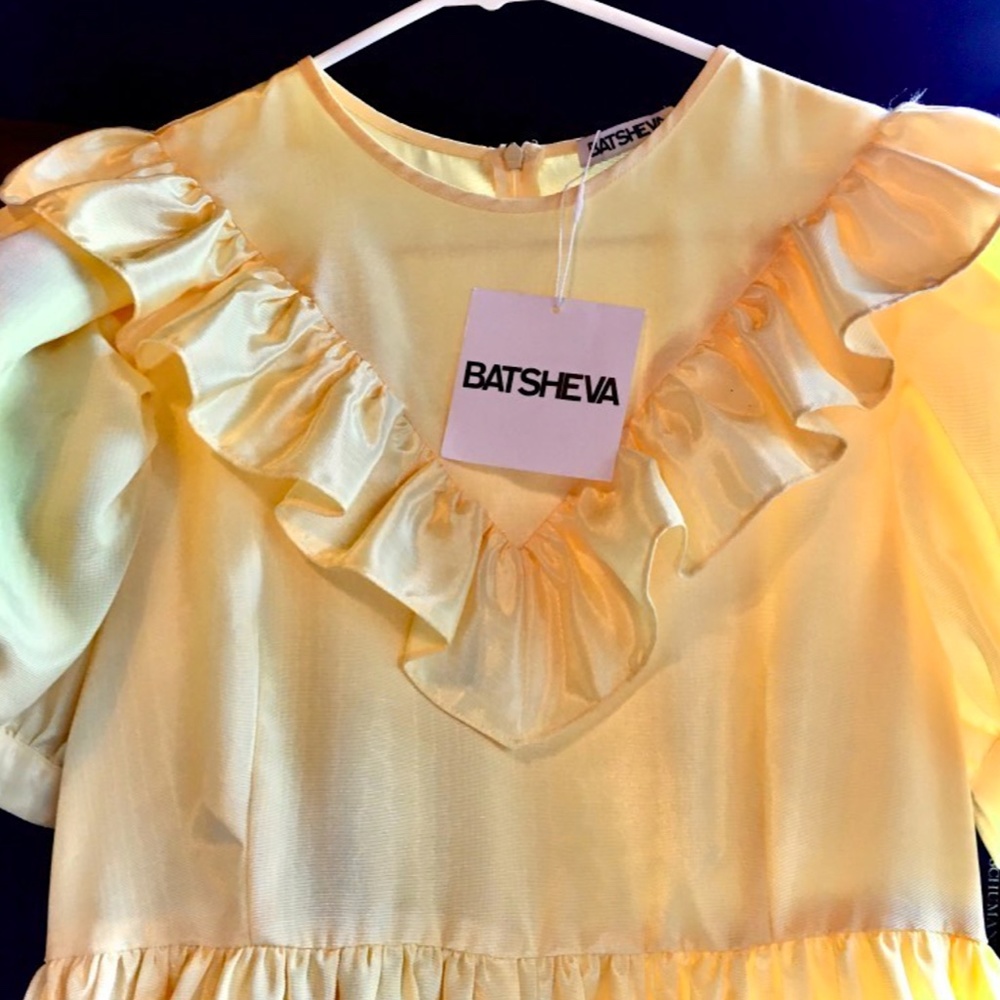 NEW Batsheva Yellow May Dress - Picture 3 of 8